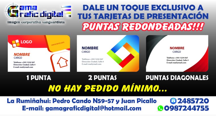 TARJETAS REDONDEADAS